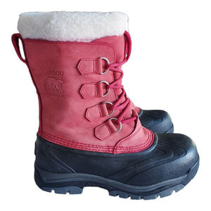 Sorel Caribou Waterproof lug red suede snow boot NWOT